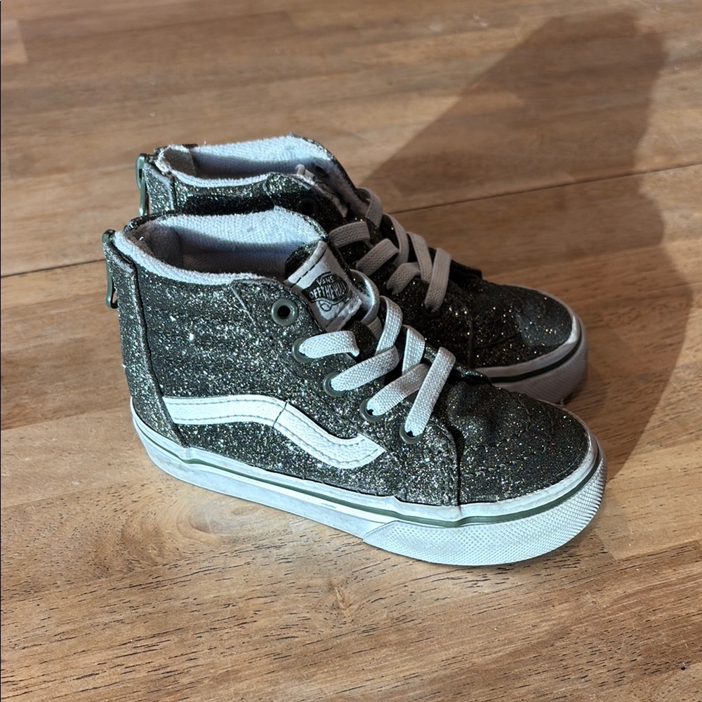 Vans Kids Glitter High-Top Sneakers - Deep Green